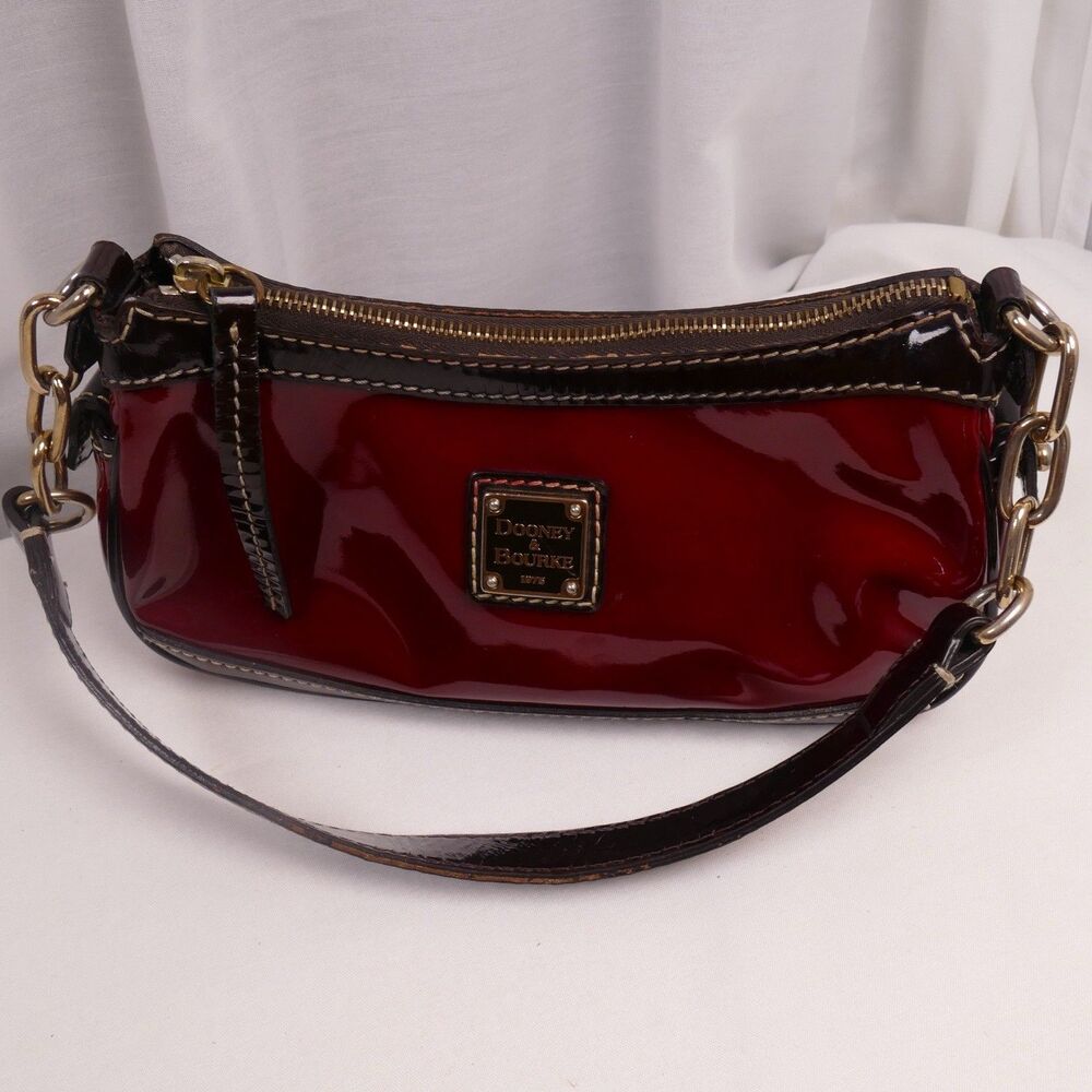 Vintage Y2K Dooney & Bourke Patent Leather Red Bag Purse
